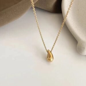 Gold Plated Tear Drop Necklace
