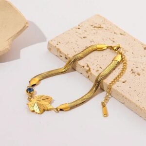 Retro Gold Plated Adjustable Bracelet / Anklet