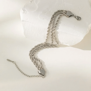 Three Layered Titanium Steel Luxury Bracelet