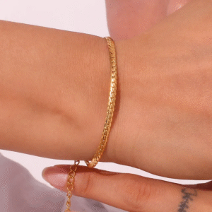 Minimal Waterproof Gold Plated Bracelet / Anklet