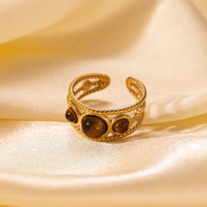 Gold Plated Horizon Ring