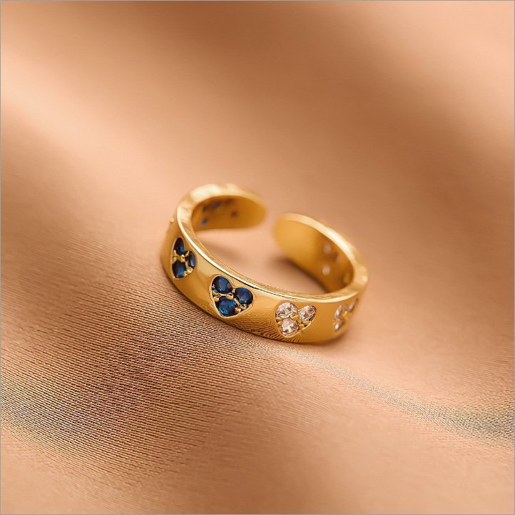 Stand Out Vintage Gold Plated Adjustable Ring