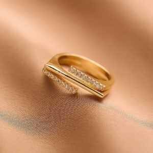 Modern Adjustable Gold Plated Ring