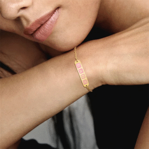 Cute Expressive Gold Plated Love Bracelet / Anklet