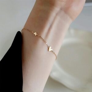 Thin Chained Hearts Bracelet / Anklet