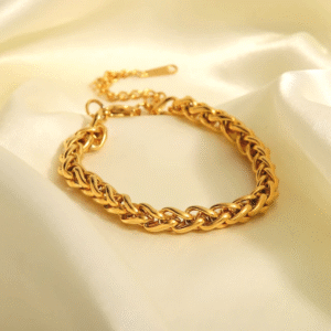 Unique Heavy Chained Gold Plated Bracelet / Anklet