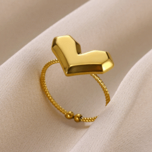 18k Gold Plated Heart Ring