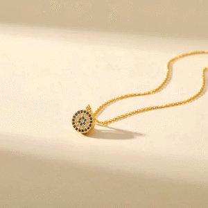 Classical Statement Blue Crystals Necklace