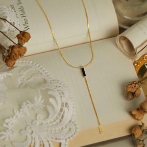 Gold Plated Long Tassel Necklace