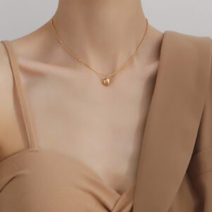 Gold-Plated Lucky Pendant Necklace