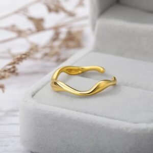 Vintage Adjustable Gold Plated Ring