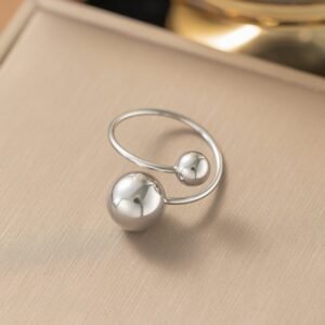 Modern Adjustable Stainless Steel Ring