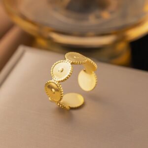 Elegant Gold Plated Adjustable RIng