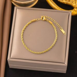 Minimal Waterproof Silver Plated Bracelet / Anklet