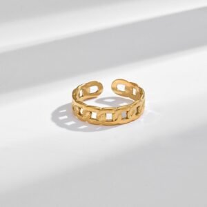 Waterproof Chained Shaped Adjustable Ring