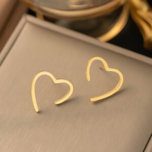 Heart-Shaped High-Quality Earrings
