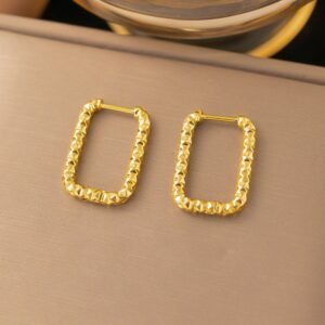 Elite Small Glod Plated Geometry Earrings