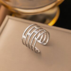 Multi Layered Stainless Steel Ring