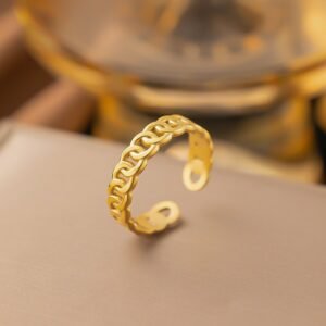 Elegant Gold Plated Adjustable RIng
