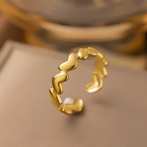 Elegant Gold Plated Adjustable RIng