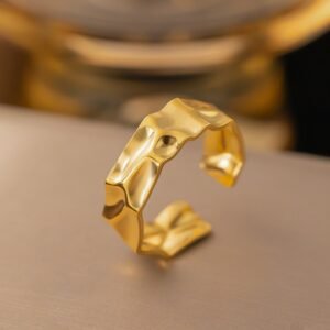 Elegant Gold Plated Adjustable RIng