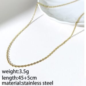 Plain Gold Plated Cable Chain