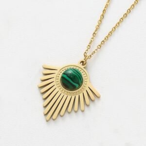 Elite Emerald Sunburst Pendant