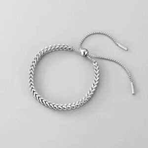 Minimal Waterproof Silver Plated Bracelet / Anklet