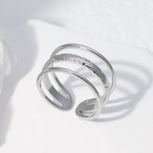 Multi Layered Stainless Steel Ring
