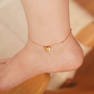 Perfect Gift Minimal Heart Anklet